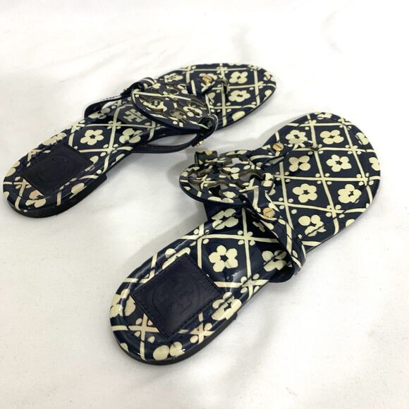 Tory Burch Size 8 Miller Thong Sandals Tropical Classic Designer 2-Pack - Picture 4 of 14